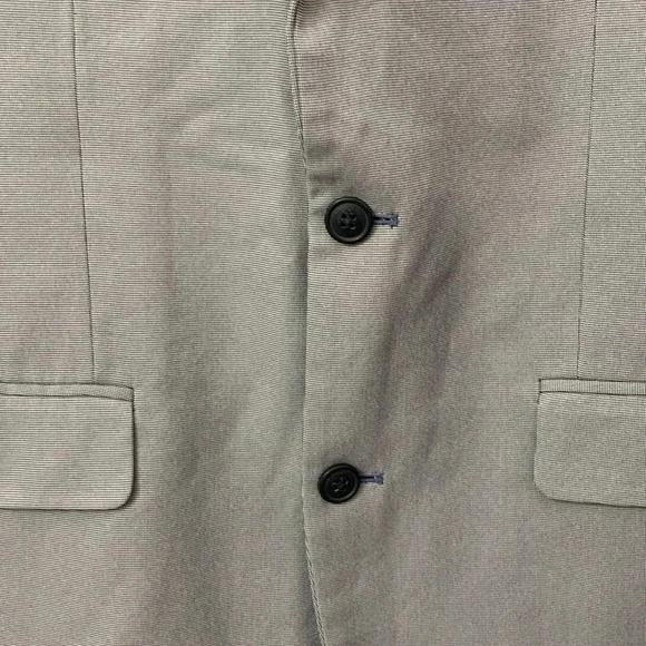 Men’s SaddleBred Sports Coat Navy Blue And White Size 42L EUC - Picture 2 of 10